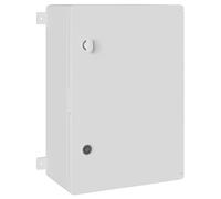 vidaXL Armario de Control Gris 42 x 19,5 x 50 cm Plástico ABS | Hecho de metal resistente, Aguanta bien la humedad, Viene con un sistema de cerradura con llave