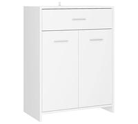 vidaXL Armario de cuarto de baño aglomerado blanco 60x33x80 cm