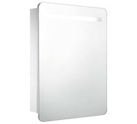 vidaXL Armario de baño con espejo y LED Estilo moderno Funcional 60x11x80 cm