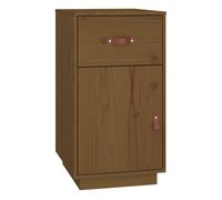 Vidaxl armario de escritorio de madera de pino marrón miel 40x50x75 cm