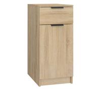 vidaXL Armario de Escritorio Mesa Ordenador Estudio Oficina Despacho Almacenamiento Muebles Estantería Casa Madera Contrachapada Roble Sonoma