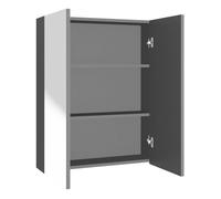 Vidaxl armario de espejo de baño mdf gris antracita 60x15x75 cm