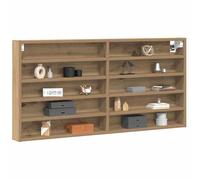 vidaXL Armario de Exhibición Roble Artesanal 100 x 8,5 x 50 cm, Solución de Almacenamiento, gabinete Elegante, estantes Modernos, Organizador Funcional para el Dormitorio, decoración contemporá