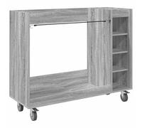 vidaXL Armario de Golf con Rueda Liso Gris Sonoma 120 x 45 x 98 cm, Amplio Mueble para Golf, Moderno, estantería Rectangular, Organizador de Garaje, diseño Estiloso, Ideal para Interiores