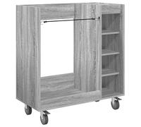 vidaXL Armario de Golf con Rueda Liso Gris Sonoma 90 x 45 x 98 cm, Amplio Mueble para Golf, Moderno, estantería Rectangular, Organizador de Garaje, diseño Estiloso, Ideal para Interiores