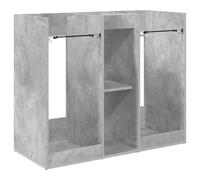 vidaXL Armario de Golf Liso Gris Concreto 102 x 45 x 85,5 cm, Amplio Mueble para Golf, Moderno, estantería Rectangular, Organizador de Garaje, diseño Estiloso, Ideal para Interiores