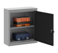 vidaXL Armario de herramientas Negro y Gris 50 x 20 x 55 cm