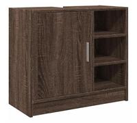 VidaXL Armario de Lavabo de Madera Ingeniería Marrón Roble 63x29x55 cm, Mueble de Baño y Almacenaje