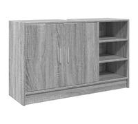 vidaXL Armario de Lavabo Madera de ingeniería Gris Sonoma 90x29x55 cm, Armario de baño, Mueble de almacenaje de baño, Mueble de Lavabo de baño