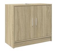 Vidaxl armario de lavabo madera de ingeniería roble sonoma 63x29x55 cm