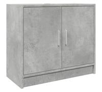 Vidaxl armario de lavabo madera ingeniería gris hormigón 63x29x55 cm