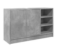vidaXL Armario de Lavabo Madera ingeniería Gris hormigón 90x29x55 cm