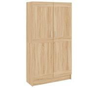 Rogal Armario De Libros Aglomerado Color Roble Sonoma 82,5x30,5x150cm Rogal