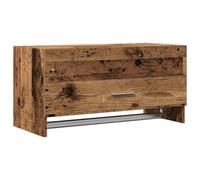 vidaXL Armario de Madera contrachapada Envejecida 70x32,5x35 cm, Armario, Armario ropero, Armario Estrecho, Organizador de armarios