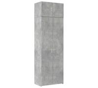 vidaXL Armario de Madera de ingeniería Gris hormigón 70x42,5x225 cm