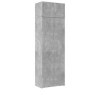 vidaXL Armario de Madera de ingeniería Gris hormigón 70x42,5x225 cm