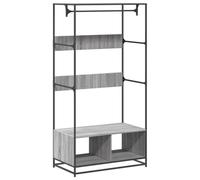 vidaXL Armario de Madera de ingeniería Gris Sonoma 90x50x180 cm