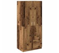 vidaXL Armario de madera de ingeniería envejecida 80x52x180 cm