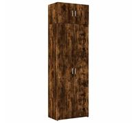 vidaXL Armario de Madera de ingeniería Roble Ahumado 70x42,5x225 cm