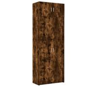 vidaXL Armario de Madera de ingeniería Roble Ahumado 80x42,5x225 cm
