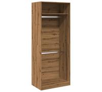 vidaXL Armario de Madera de ingeniería Roble Artesanal 80x50x200 cm, Armario de Almacenamiento, Organizador de Armario, Armario, Armario