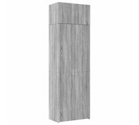 vidaXL Armario de Madera ingeniería Gris Sonoma 70x42,5x225 cm