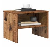 vidaXL Set de 2 Mesitas de Noche de Madera Vieja Color Marrón 40 x 30 cm Estilo Rústico Resistente con Estantes de Tablero Acabado Texturizado Desgastado para Decoración de Dormitorio Pequeño.