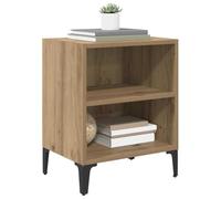 vidaXL Armario de Noche 2 pcs Roble Artesanal 40 x 30 x 50 cm, Mesita de Noche Compacta, Mesa Moderna, Muebles Funcionales, Diseño Minimalista, Decoración Estilosa