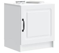 vidaXL Armario de Noche 43 x 34,5 x 47 cm Madera de Ingeniería, Mesita de Noche Vintage, Mesa Rectangular, Gran Almacenaje, Mueble de Madera, Organizador Compacto