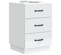 vidaXL Armario de Noche 43 x 41 x 63,5 cm Madera de Ingeniería, Mesita Vintage, diseño Rectangular, con Gran Espacio de Almacenamiento, Organizador práctico para el Dormitorio