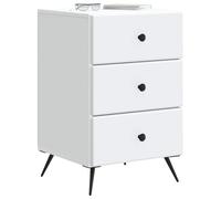 vidaXL Armario de Noche 43 x 41 x 66,5 cm Madera de Ingeniería, Mesita Vintage Rectangular, Gran Capacidad, Almacenamiento Compacto, Organizador para la Sala, Mueble Interior