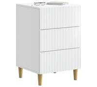 vidaXL Armario de Noche 43 x 41 x 66,5 cm Madera de Ingeniería, Mobiliario Moderno, mesita Vintage, Mesa compacta para Almacenamiento, Accesorio versátil, Amplia Superficie