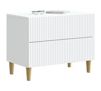 vidaXL Armario de Noche 62 x 34,5 x 48 cm Madera de Ingeniería, Muebles Vintage para Dormitorio, mesita Rectangular, Almacenamiento Amplio, Mesa de Madera compacta, Organizador versátil