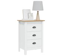 vidaXL Armario de Noche con cajón Hill y marrón Miel 46 x 35 x 65 cm, Mesa de Noche Moderna, Rectangular y estilosa, Armario Funcional para tu Sala, Muebles de Pino