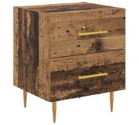 vidaXL Armario de Noche con cajón Madera Vieja 40 x 35 x 47,5 cm, Mesita Moderna, diseño Rectangular, Mucho Espacio, cabecera Elegante, Mesa Que Ahorra Espacio en tu Dormitorio