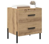 vidaXL Armario de Noche con cajón Roble Artesanal 40 x 35 x 47,5 cm, Mesita compacta, Mesa de Almacenamiento Funcional, gabinete rústico, Moderna con cajones, diseño Simple