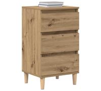 vidaXL Armario de Noche con cajón Roble Artesanal 40 x 35 x 70 cm, Mesita Moderna, Almacenamiento rústico, cabecera de Madera, Mueble práctico para la Noche, Mesa con cajón compacta