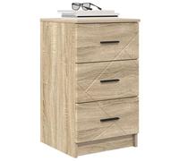 vidaXL Armario de Noche con cajón Roble Sonoma 38 x 38 x 66 cm, Mesita de Noche de Madera auténtica, Almacenamiento Compacto para Tus Esenciales, Ideal para un Dormitorio Acogedor
