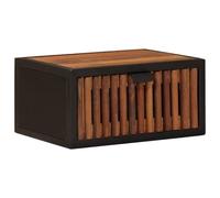 vidaXL Armario de Noche Hecho a Mano Natural 40 x 30 x 20 cm, Muebles Modernos de Dormitorio, armarios Hechos a Mano, mesitas de Noche de Madera, estantería única, soluciones de Almacenamiento