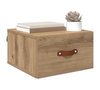 vidaXL Armario de Noche montado en la Pared Roble Artesanal, Sala, Mueble Moderno, Gran Almacenamiento, Durable, montado en Pared, diseño Rectangular, Unidad organizadora