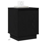 vidaXL Armario de Noche Roble Negro 39 x 34,5 x 50 cm