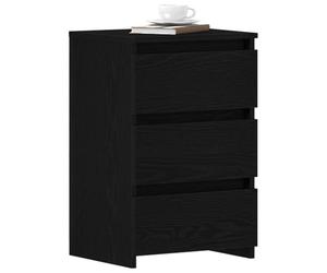 vidaXL Armario de Noche Roble Negro 40 x 35 x 62,5 cm | El diseño minimalista de esta mesita encaja perfecto con cualquier estilo, Hecha de madera de calidad,