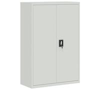 vidaXL Armario de Oficina Acero Gris 90x40x140 cm Vitrina Mueble Organizador