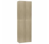 vidaXL Armario Oficina de Contrachapada Mobiliario Diseño Elegante Estilo Minimalista Clasificación Organizada Archivos Color Roble Sonoma 60x32x190cm