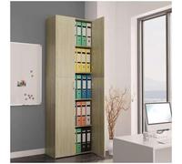vidaXL Armario de Oficina contrachapado Color Roble 60x32x190 cm