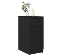 vidaXL Gabinete de Escritorio en Roble Negro 33 x 50 x 75 cm, Mueble de Almacenamiento de Madera de ingeniería, Oficina en casa, el Estudio o la Sala de Estar. Es una solución de di