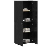 vidaXL Armario de Oficina con Estante Roble Negro 70 x 32 x 77.5 cm, Armario Moderno para Oficina, soluciones de Almacenamiento rectangulares, Organizador de Documentos Resistente