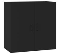 vidaXL Armario de Pared Aparador Mueble Dormitorio Cajón Almacenaje Entrada Estante Flotante Salón Doméstico Madera Contrachapada Negro