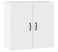 vidaXL Armario de pared flotante Blanco - Madera contrachapada con cajón y estante