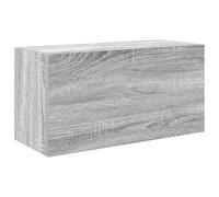 vidaXL Armario de Pared baño Madera ingeniería Gris Sonoma 60x25x30 cm, aparador de Pared de baño, Armario de Pared de Cuarto de baño, Armario de Almacenamiento de Pared de baño
